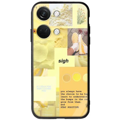 Aesthetic Yellow OnePlus Nord 3 5G Groove TPU (Tempered Glass και TPU)