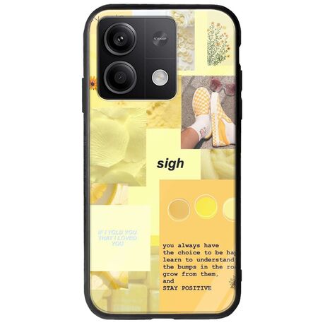 Aesthetic Yellow Xiaomi Redmi Note 13 Pro 5G Groove TPU (Tempered Glass και TPU)