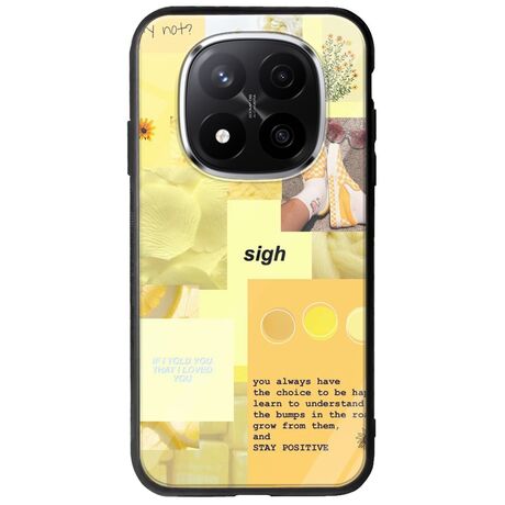 Aesthetic Yellow Xiaomi Poco X7 5G Groove TPU (Tempered Glass και TPU)