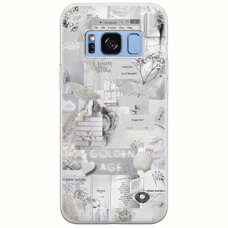 Aesthetic White Samsung Galaxy S8 Plus Flexible TPU (Διάφανη Σιλικόνη)