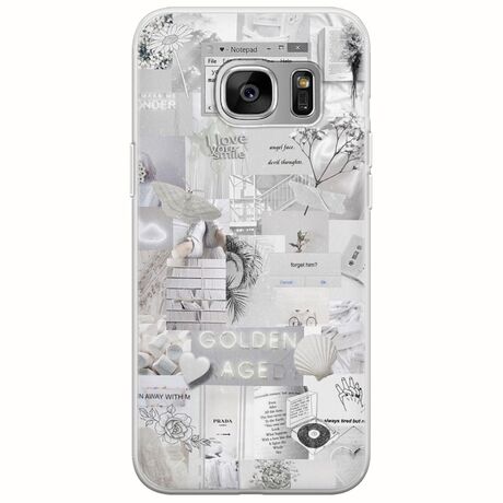 Aesthetic White Samsung Galaxy S6 Flexible TPU (Διάφανη Σιλικόνη)