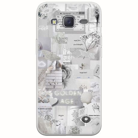 Aesthetic White Samsung Galaxy J3(2016) Flexible TPU (Διάφανη Σιλικόνη)