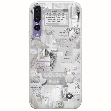 Aesthetic White Huawei P20 Pro Flexible TPU (Διάφανη Σιλικόνη)