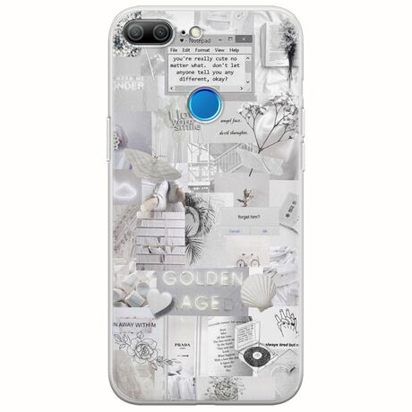 Aesthetic White Huawei Honor 9 Lite Flexible TPU (Διάφανη Σιλικόνη)