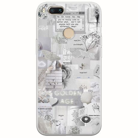 Aesthetic White Xiaomi Mi A1 / Mi 5X Flexible TPU (Διάφανη Σιλικόνη)