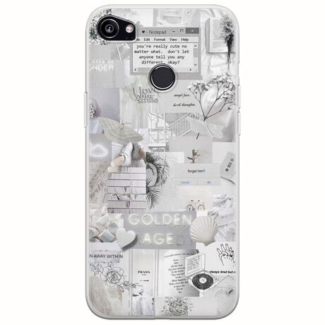 Aesthetic White Google Pixel 2XL Flexible TPU (Διάφανη Σιλικόνη)
