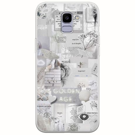 Aesthetic White Samsung Galaxy J6 2018 Flexible TPU (Διάφανη Σιλικόνη)