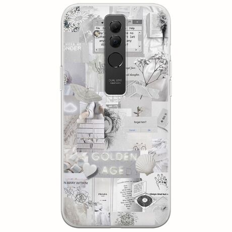 Aesthetic White Huawei Mate 20 Lite Flexible TPU (Διάφανη Σιλικόνη)