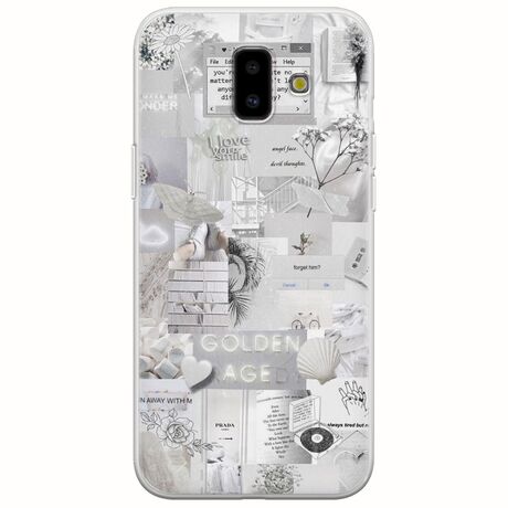 Aesthetic White Samsung Galaxy J6 Plus Flexible TPU (Διάφανη Σιλικόνη)
