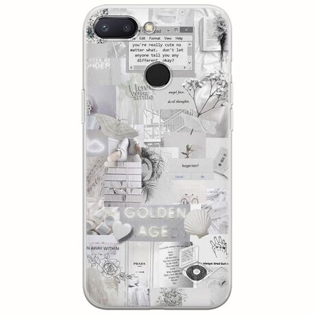 Aesthetic White Xiaomi Mi 8 Lite Flexible TPU (Διάφανη Σιλικόνη)