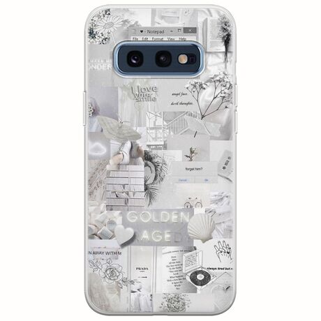 Aesthetic White Samsung Galaxy S10e Flexible TPU (Διάφανη Σιλικόνη)