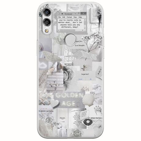 Aesthetic White Huawei Honor 10 Lite Flexible TPU (Διάφανη Σιλικόνη)