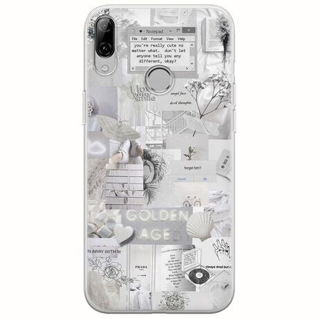 Aesthetic White Huawei Honor Play Flexible TPU (Διάφανη Σιλικόνη)