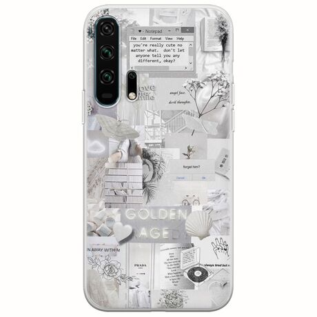 Aesthetic White Huawei Honor 20 Pro Flexible TPU (Διάφανη Σιλικόνη)