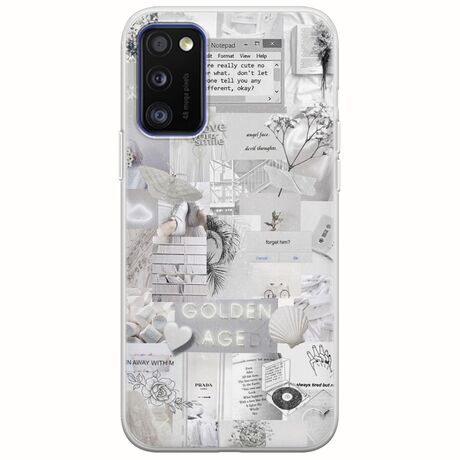 Aesthetic White Samsung Galaxy A41 Flexible TPU (Διάφανη Σιλικόνη)
