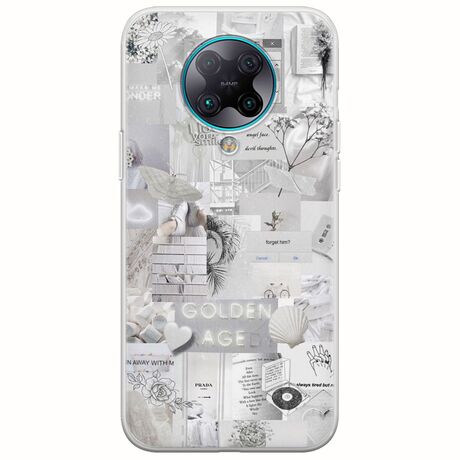 Aesthetic White Xiaomi Poco F2 Pro Flexible TPU (Διάφανη Σιλικόνη)