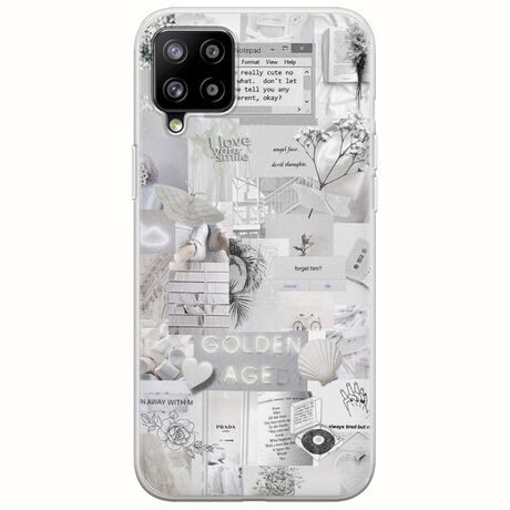Aesthetic White Samsung Galaxy A22 4G Flexible TPU (Διάφανη Σιλικόνη)