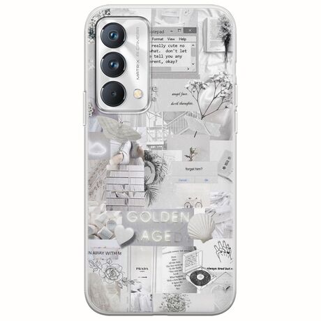 Aesthetic White Realme GT Master Edition Flexible TPU (Διάφανη Σιλικόνη)