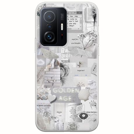 Aesthetic White Xiaomi 11T / 11T Pro Flexible TPU (Διάφανη Σιλικόνη)