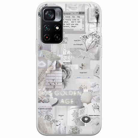 Aesthetic White Xiaomi Poco M4 Pro 5G Flexible TPU (Διάφανη Σιλικόνη)