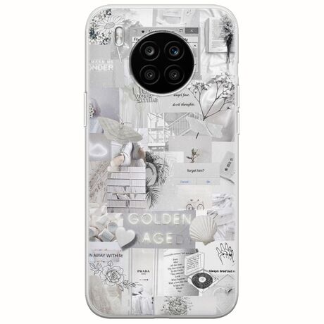Aesthetic White Honor 50 Lite Flexible TPU (Διάφανη Σιλικόνη)