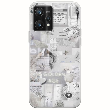 Aesthetic White Realme 9 Pro Plus Flexible TPU (Διάφανη Σιλικόνη)