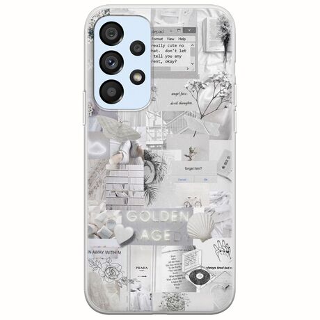 Aesthetic White Samsung Galaxy A53 5G Flexible TPU (Διάφανη Σιλικόνη)
