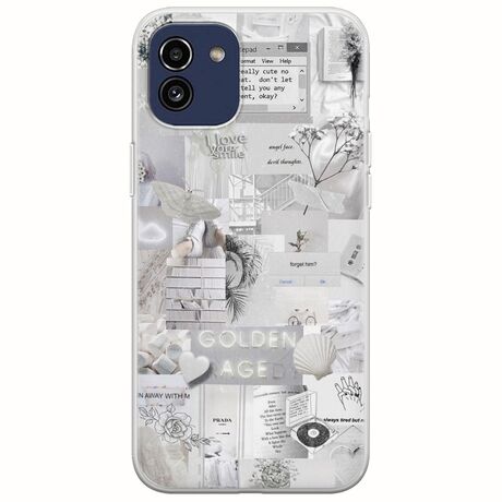 Aesthetic White Samsung Galaxy A03 Flexible TPU (Διάφανη Σιλικόνη)