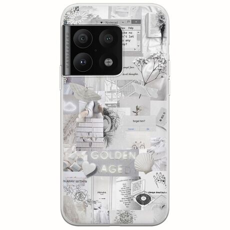 Aesthetic White OnePlus 10 Pro Flexible TPU (Διάφανη Σιλικόνη)