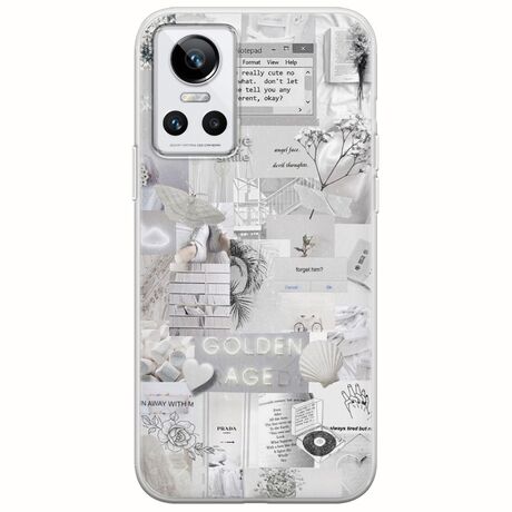 Aesthetic White Realme GT Neo 3 Flexible TPU (Διάφανη Σιλικόνη)