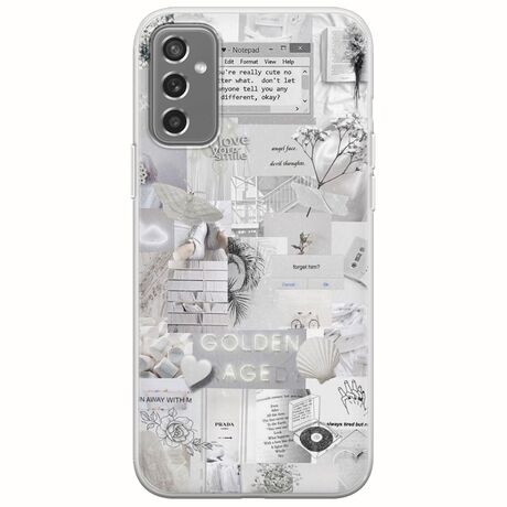 Aesthetic White Samsung Galaxy M13 4G Flexible TPU (Διάφανη Σιλικόνη)