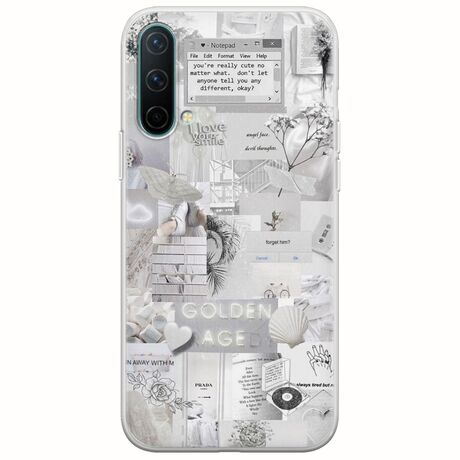 Aesthetic White OnePlus Nord CE 5G Flexible TPU (Διάφανη Σιλικόνη)