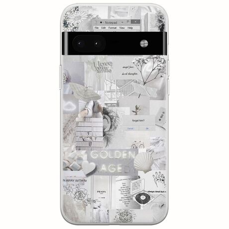 Aesthetic White Google Pixel 6a 5G Flexible TPU (Διάφανη Σιλικόνη)