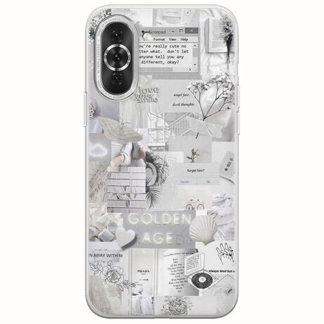 Aesthetic White Huawei Nova 10 Pro Flexible TPU (Διάφανη Σιλικόνη)