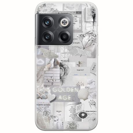 Aesthetic White OnePlus 10T 5G Flexible TPU (Διάφανη Σιλικόνη)