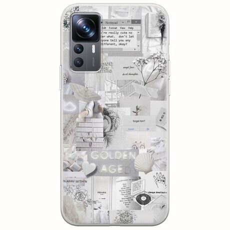 Aesthetic White Xiaomi 12T / 12T Pro Flexible TPU (Διάφανη Σιλικόνη)