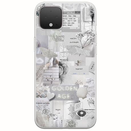 Aesthetic White Google Pixel 4 XL Flexible TPU (Διάφανη Σιλικόνη)