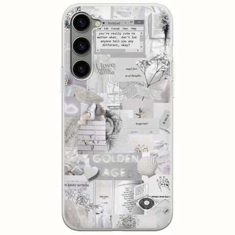 Aesthetic White Samsung Galaxy S23 5G Flexible TPU (Διάφανη Σιλικόνη)