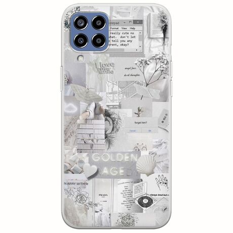 Aesthetic White Samsung Galaxy M33 5G Flexible TPU (Διάφανη Σιλικόνη)