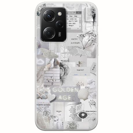 Aesthetic White Xiaomi Poco X5 Pro 5G Flexible TPU (Διάφανη Σιλικόνη)