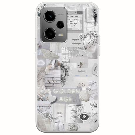 Aesthetic White Xiaomi Poco X5 5G Flexible TPU (Διάφανη Σιλικόνη)