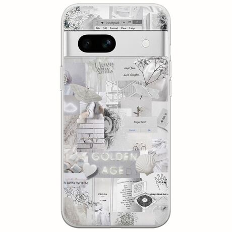 Aesthetic White Google Pixel 7a 5G Flexible TPU (Διάφανη Σιλικόνη)