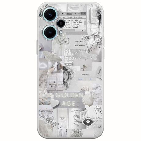 Aesthetic White Xiaomi Poco F5 5G Flexible TPU (Διάφανη Σιλικόνη)