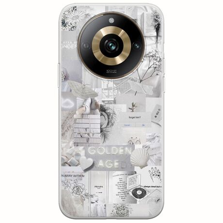 Aesthetic White Realme 11 Pro Plus 5G Flexible TPU (Διάφανη Σιλικόνη)