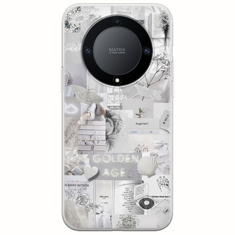 Aesthetic White Honor Magic 5 Lite 5G Flexible TPU (Διάφανη Σιλικόνη)