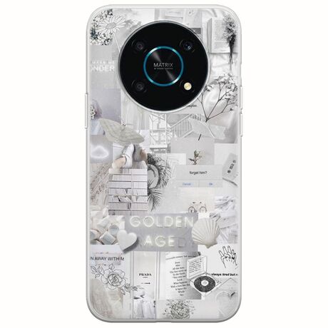 Aesthetic White Honor Magic 4 Lite 5G Flexible TPU (Διάφανη Σιλικόνη)