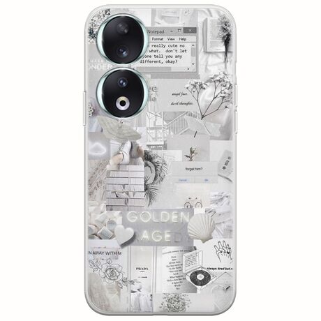 Aesthetic White Honor 90 5G Flexible TPU (Διάφανη Σιλικόνη)