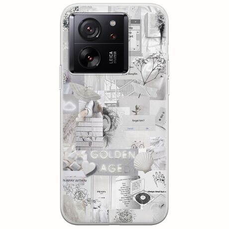 Aesthetic White Xiaomi 13T Pro 5G Flexible TPU (Διάφανη Σιλικόνη)