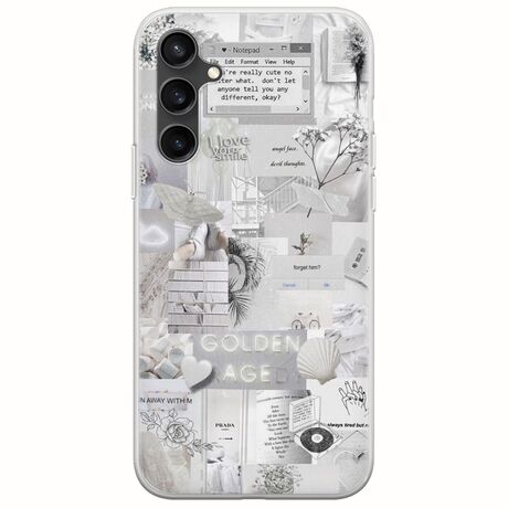 Aesthetic White Samsung Galaxy S23 FE 5G Flexible TPU (Διάφανη Σιλικόνη)
