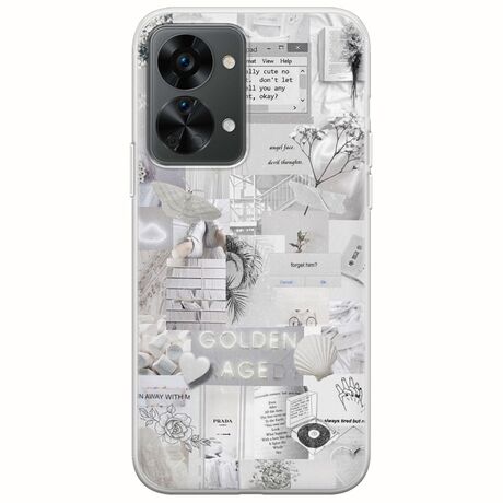 Aesthetic White OnePlus Nord 2T 5G Flexible TPU (Διάφανη Σιλικόνη)